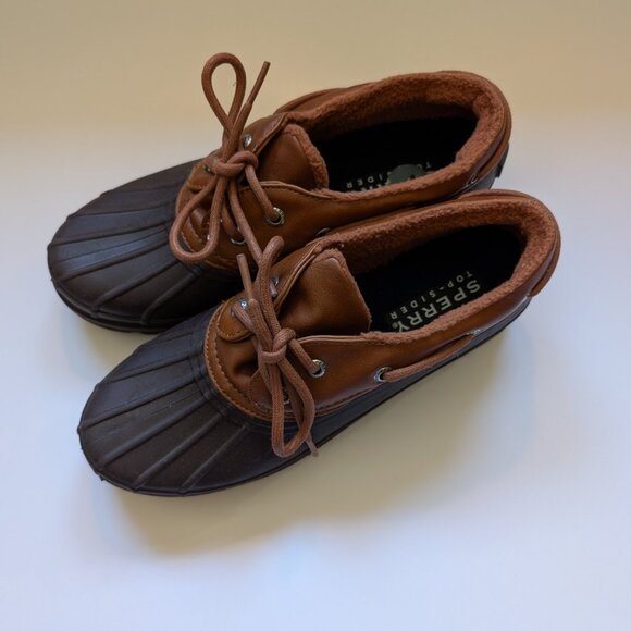 NEW Sperry Top Sider Brown Heron Duck Boots Women’s Size 7 - Picture 3 of 16